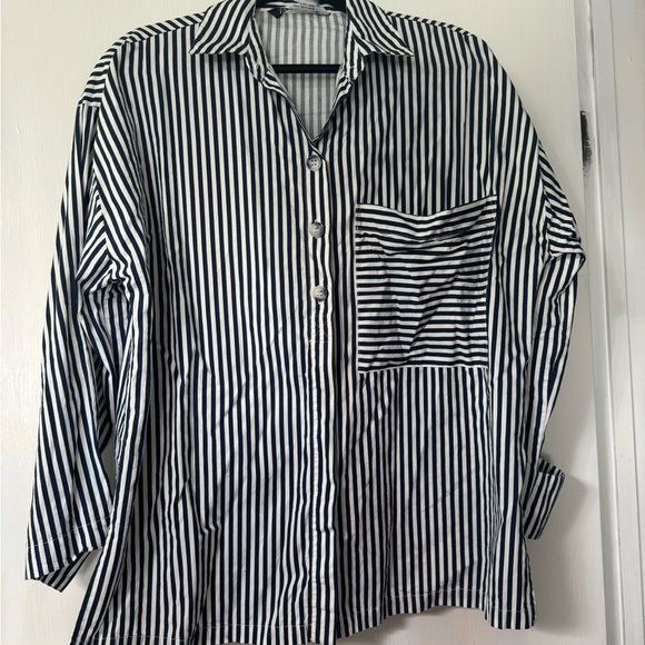 Zara striped button down shirt - Picture 3 of 4